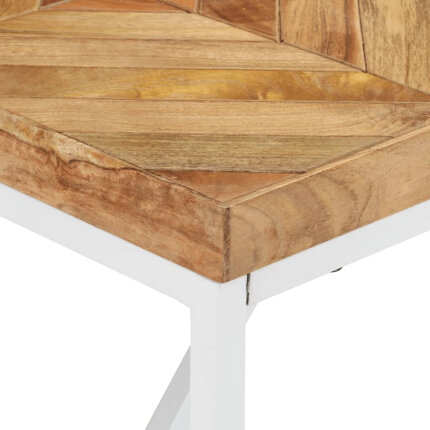 Table à manger Style Industriel en bois massif d'acacia et de manguier 180 x 90 x 76 cm {attributes}