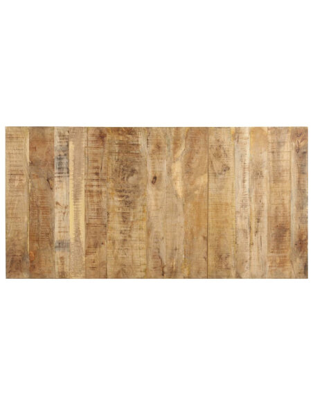 Table à manger Style Industriel en bois de manguier brut 180 x 90 x 76 cm {attributes}