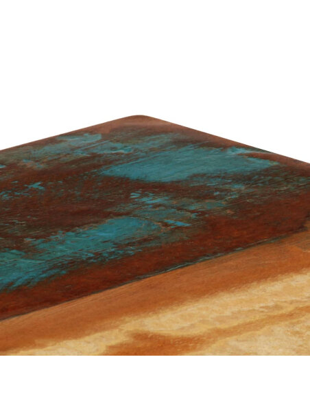 Table à manger Style Industriel en bois de récupération massif et acier 115x55x76cm {attributes}