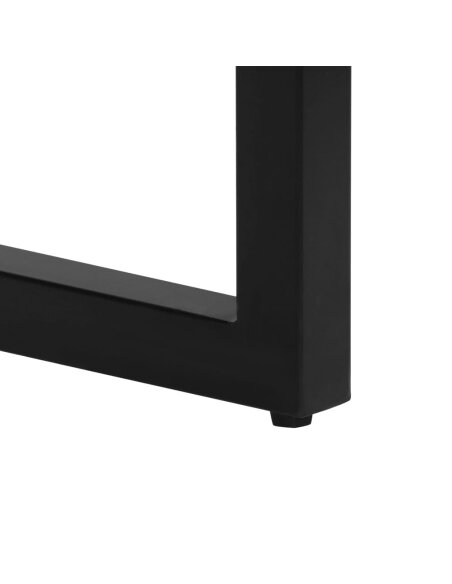 Table à manger Style Industriel en bois de récupération massif et acier 115x55x76cm {attributes}