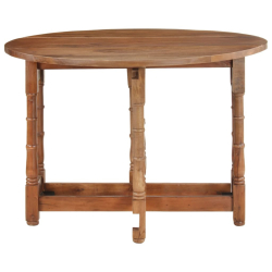Table à manger style Campagne en bois de manguier massif 110x76 cm {attributes} 2