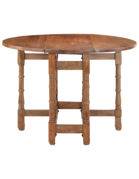 Table à manger style Campagne en bois de manguier massif 110x76 cm {attributes} Table à manger style Campagne en bois de manguier massif 110x76 cm {attributes}