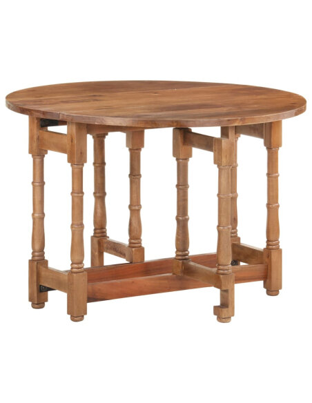 Table à manger style Campagne en bois de manguier massif 110x76 cm {attributes} Table à manger style Campagne en bois de manguier massif 110x76 cm {attributes}