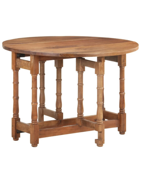 Table à manger style Campagne en bois de manguier massif 110x76 cm {attributes} Table à manger style Campagne en bois de manguier massif 110x76 cm {attributes}