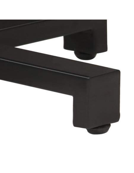 Table de bistro Style Industriel ronde en bois de manguier brut Ø 50 x 75 cm {attributes}