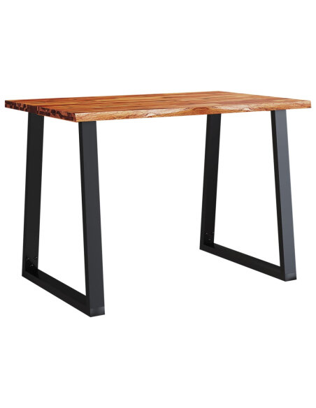 Table à manger Style Industriel en bois d'acacia 110 x 70 x 75 cm {attributes} Table à manger Style Industriel en bois d'acacia 110 x 70 x 75 cm {attributes}