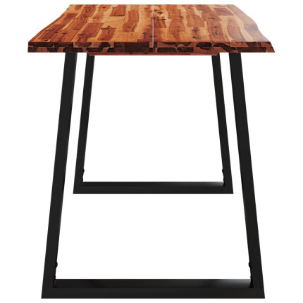 Table à manger Style Industriel en bois d'acacia 110 x 70 x 75 cm {attributes}
