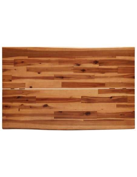 Table à manger Style Industriel en bois d'acacia 110 x 70 x 75 cm {attributes} Table à manger Style Industriel en bois d'acacia 110 x 70 x 75 cm {attributes}