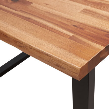 Table à manger Style Industriel en bois d'acacia 110 x 70 x 75 cm {attributes}