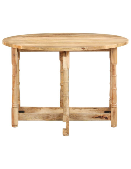 Table à manger style Campagne en bois de manguier massif 110x76 cm {attributes} Table à manger style Campagne en bois de manguier massif 110x76 cm {attributes}
