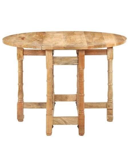 Table à manger style Campagne en bois de manguier massif 110x76 cm {attributes} Table à manger style Campagne en bois de manguier massif 110x76 cm {attributes}