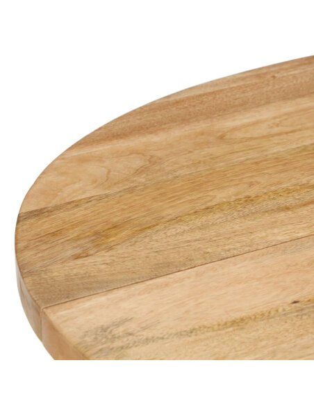 Table à manger style Campagne en bois de manguier massif 110x76 cm {attributes} Table à manger style Campagne en bois de manguier massif 110x76 cm {attributes}