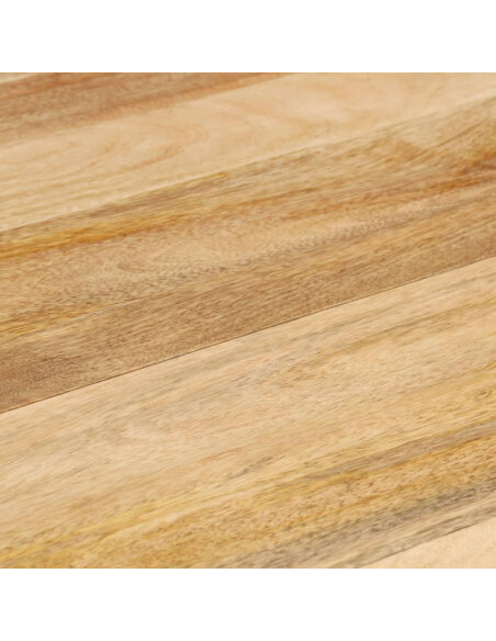 Table à manger style Campagne en bois de manguier massif 110x76 cm {attributes} Table à manger style Campagne en bois de manguier massif 110x76 cm {attributes}