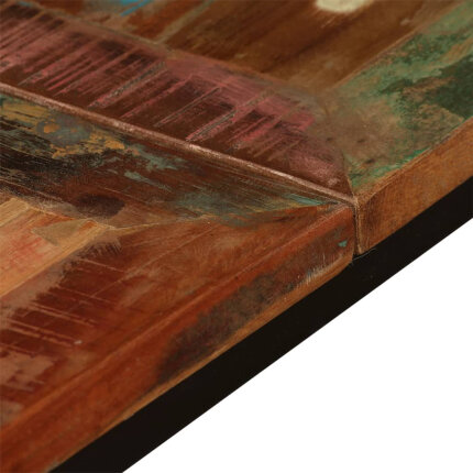 Table à manger Style Industriel en bois de récupération massif Multicolore 180 x 90 x 76 cm {attributes}