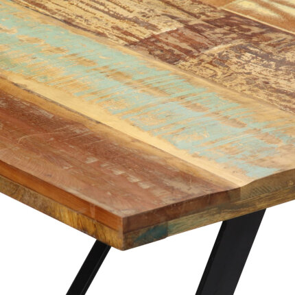 Table salle à manger Style Industriel en bois de récupération Multicolore 180 x 90 x 76 cm {attributes}