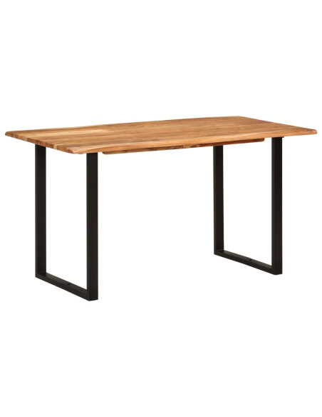 Table salle à manger Style Industriel en bois d'acacia 140 x 70 x 76 cm {attributes} Table salle à manger Style Industriel en bois d'acacia 140 x 70 x 76 cm {attributes}