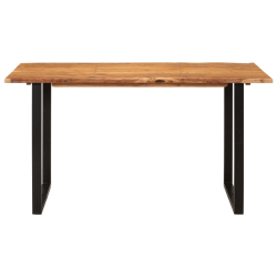 Table salle à manger Style Industriel en bois d'acacia 140 x 70 x 76 cm {attributes} 2