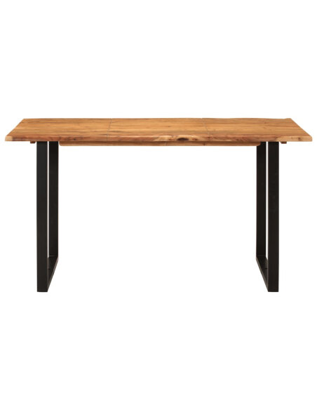 Table salle à manger Style Industriel en bois d'acacia 140 x 70 x 76 cm {attributes} Table salle à manger Style Industriel en bois d'acacia 140 x 70 x 76 cm {attributes}