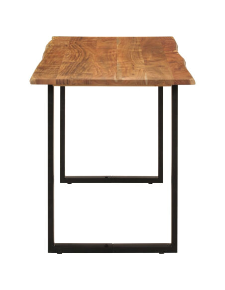 Table salle à manger Style Industriel en bois d'acacia 140 x 70 x 76 cm {attributes} Table salle à manger Style Industriel en bois d'acacia 140 x 70 x 76 cm {attributes}
