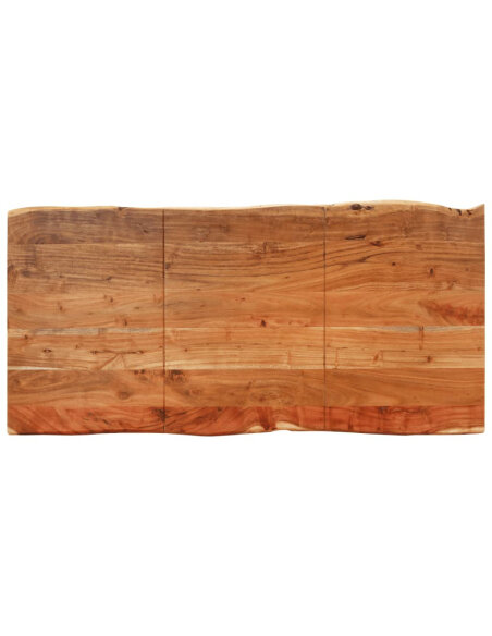 Table salle à manger Style Industriel en bois d'acacia 140 x 70 x 76 cm {attributes} Table salle à manger Style Industriel en bois d'acacia 140 x 70 x 76 cm {attributes}