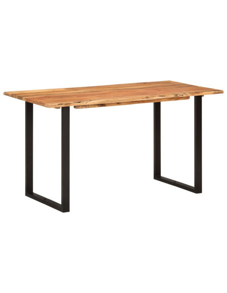 Table salle à manger Style Industriel en bois d'acacia 140 x 70 x 76 cm {attributes} Table salle à manger Style Industriel en bois d'acacia 140 x 70 x 76 cm {attributes}