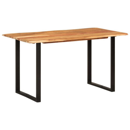 Table salle à manger Style Industriel en bois d'acacia 140 x 70 x 76 cm {attributes}