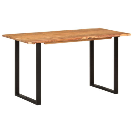 Table salle à manger Style Industriel en bois d'acacia 140 x 70 x 76 cm {attributes}