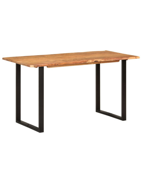 Table salle à manger Style Industriel en bois d'acacia 140 x 70 x 76 cm {attributes} Table salle à manger Style Industriel en bois d'acacia 140 x 70 x 76 cm {attributes}