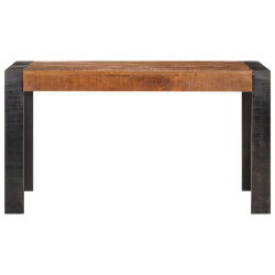 Table à manger Style Industriel en bois de manguier massif brut 140 x 70 x 76 cm {attributes} 2