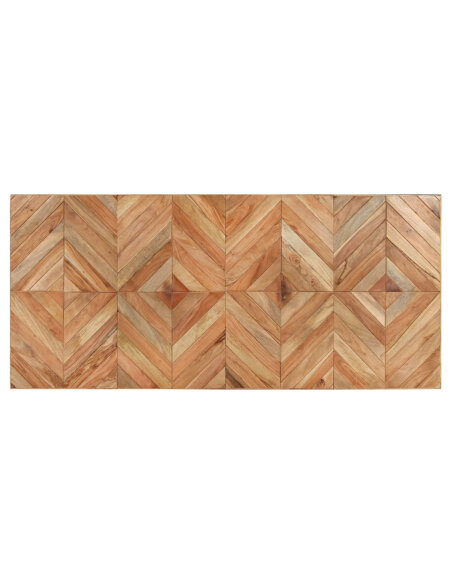 Table à manger Style Industriel en bois massif d'acacia et de manguier 200 x 90 x 76 cm {attributes}