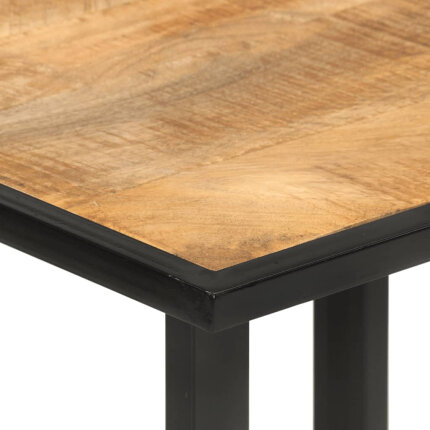 Table à manger Style Industriel en bois de manguier massif 110 x 55 x 75.5 cm {attributes}
