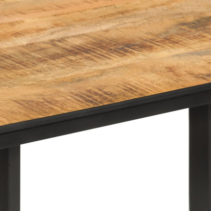 Table à manger Style Industriel en bois de manguier massif 110 x 55 x 75.5 cm {attributes}