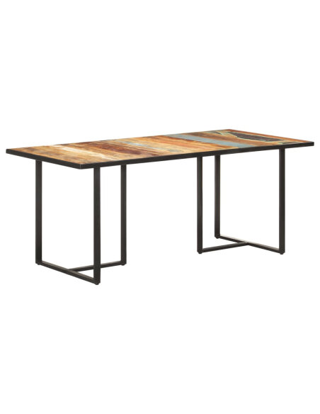 Table salle à manger Style Industriel en bois de récupération massif 180 x 90 x 76 cm {attributes} Table salle à manger Style Industriel en bois de récupération massif 180 x 90 x 76 cm {attributes}