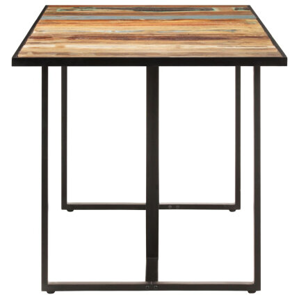 Table salle à manger Style Industriel en bois de récupération massif 180 x 90 x 76 cm {attributes}