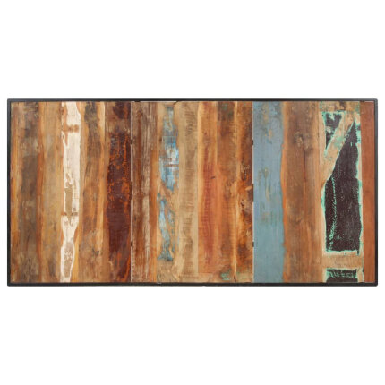 Table salle à manger Style Industriel en bois de récupération massif 180 x 90 x 76 cm {attributes}