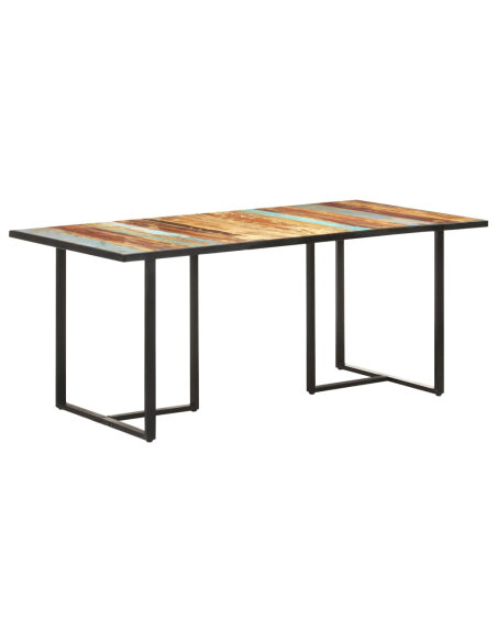 Table salle à manger Style Industriel en bois de récupération massif 180 x 90 x 76 cm {attributes} Table salle à manger Style Industriel en bois de récupération massif 180 x 90 x 76 cm {attributes}