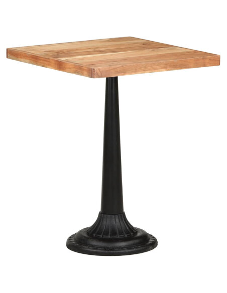Table de bistro Vintage / Rétro en bois d'acacia massif  60x60x76 cmd {attributes} Table de bistro Vintage / Rétro en bois d'acacia massif  60x60x76 cmd {attributes}