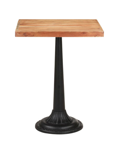 Table de bistro Vintage / Rétro en bois d'acacia massif  60x60x76 cmd {attributes} Table de bistro Vintage / Rétro en bois d'acacia massif  60x60x76 cmd {attributes}