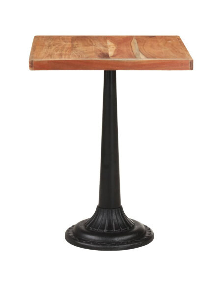 Table de bistro Vintage / Rétro en bois d'acacia massif  60x60x76 cmd {attributes} Table de bistro Vintage / Rétro en bois d'acacia massif  60x60x76 cmd {attributes}