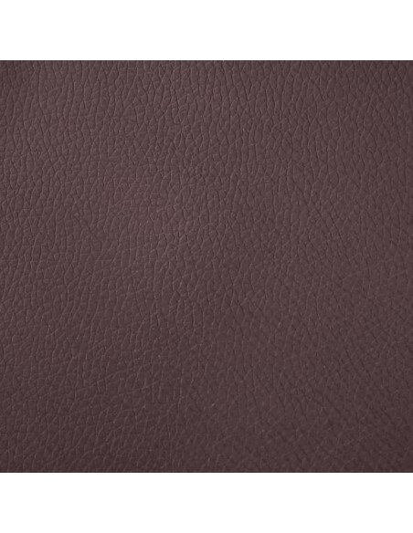 Chaise de bar campagne / chic en lot de 2 en bois massif d'hévéa et similicuir Brun  {attributes}