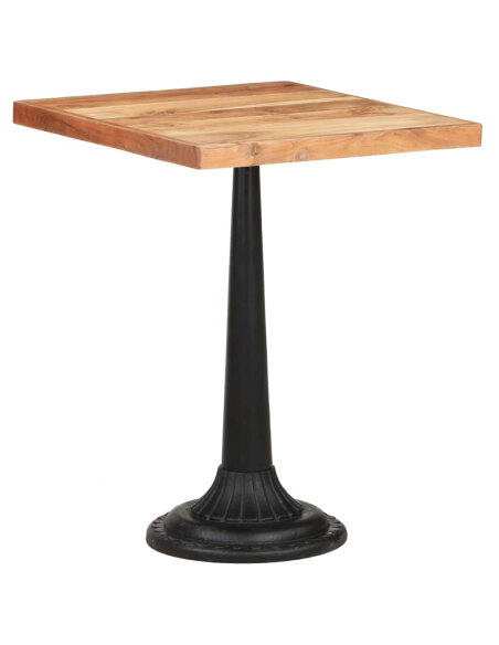 Table de bistro Vintage / Rétro en bois d'acacia massif  60x60x76 cmd {attributes} Table de bistro Vintage / Rétro en bois d'acacia massif  60x60x76 cmd {attributes}