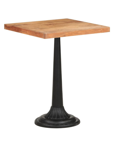 Table de bistro Vintage / Rétro en bois d'acacia massif  60x60x76 cmd {attributes} Table de bistro Vintage / Rétro en bois d'acacia massif  60x60x76 cmd {attributes}