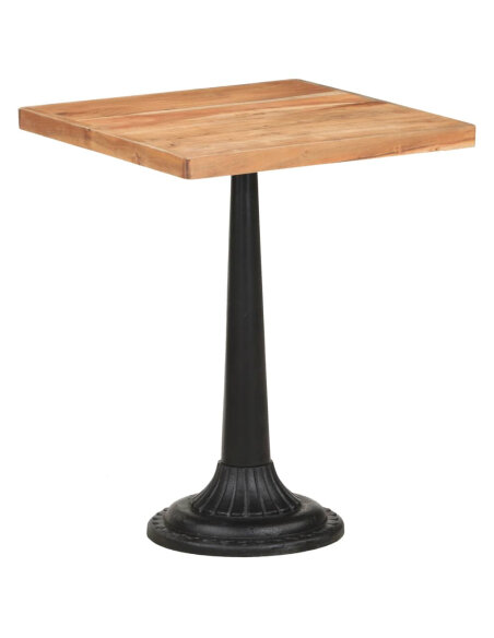 Table de bistro Vintage / Rétro en bois d'acacia massif  60x60x76 cmd {attributes} Table de bistro Vintage / Rétro en bois d'acacia massif  60x60x76 cmd {attributes}