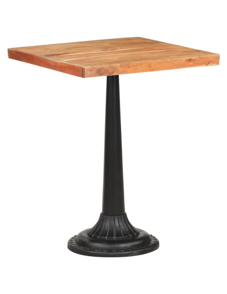 Table de bistro Vintage / Rétro en bois d'acacia massif  60x60x76 cmd {attributes} Table de bistro Vintage / Rétro en bois d'acacia massif  60x60x76 cmd {attributes}