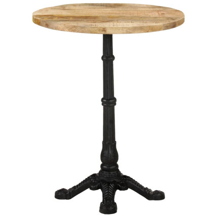 Table de bistro Vintage / Rétro en bois de manguier brut  Ø60x76 cm {attributes}