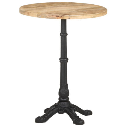 Table de bistro Vintage / Rétro en bois de manguier brut  Ø60x76 cm {attributes}