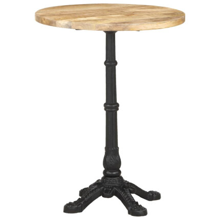 Table de bistro Vintage / Rétro en bois de manguier brut  Ø60x76 cm {attributes}