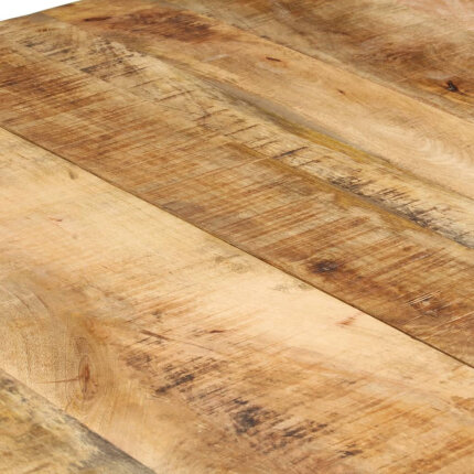 Table salle à manger Style Industriel en bois de manguier brut 220 x 100 x 76 cm {attributes}