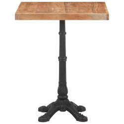 Table de bistro Vintage / Rétro en bois d'acacia massif 60x60x76 cme {attributes} 2