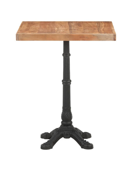 Table de bistro Vintage / Rétro en bois d'acacia massif 60x60x76 cme {attributes} Table de bistro Vintage / Rétro en bois d'acacia massif 60x60x76 cme {attributes}
